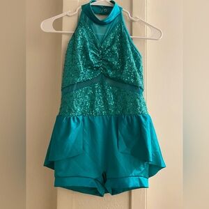 Sequin Weismann Dance Costume Size Large Child